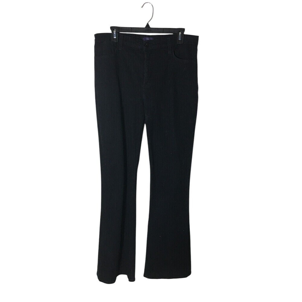NYDJ Pants Women's Size 12 Black Flare Leg